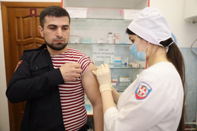 95 % сотрудников Управления Росгвардии по Чеченской Республике
прошли вакцинацию от COVID-19.